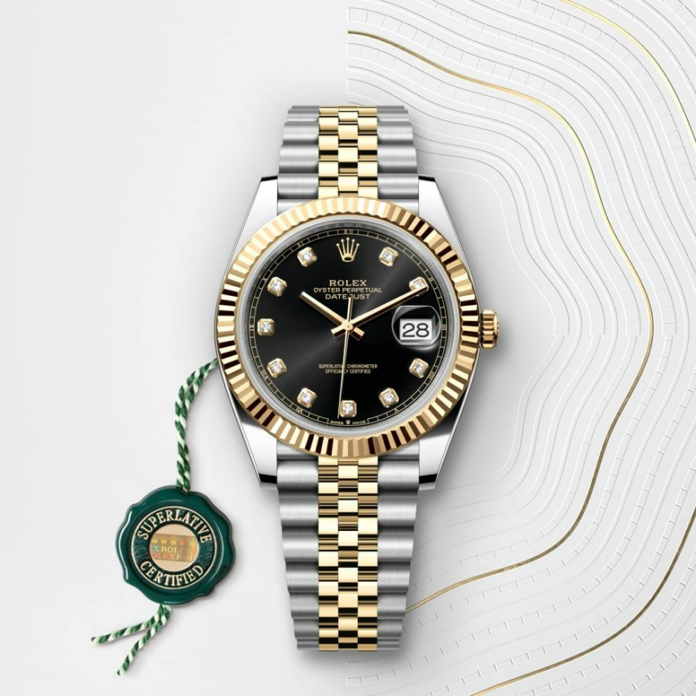 Rolex Datejust 41 Oyster, 41 mm, Oystersteel and yellow gold