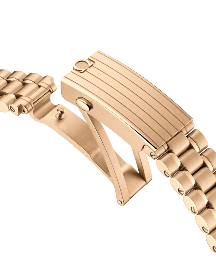 A- Speedmaster Moonwatch Professional 42 mm, Moonshine™ gold on Moonshine™ gold