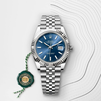Rolex Datejust 41 Oyster, 41 mm, Oystersteel and white gold