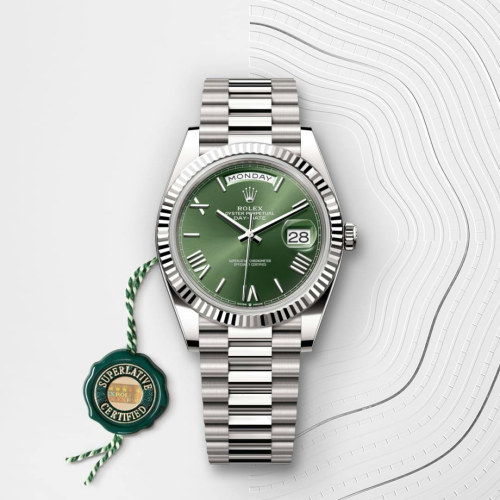 Rolex Day-Date 40 Oyster, 40 mm, white gold