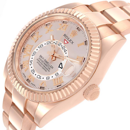 Rolex Sky-Dweller 18K Rose Gold Oyster