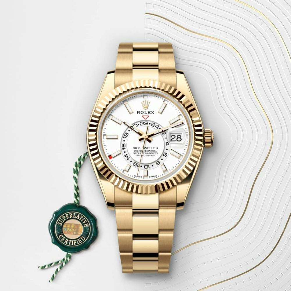 Rolex Sky-Dweller Oyster, 42 mm, yellow gold