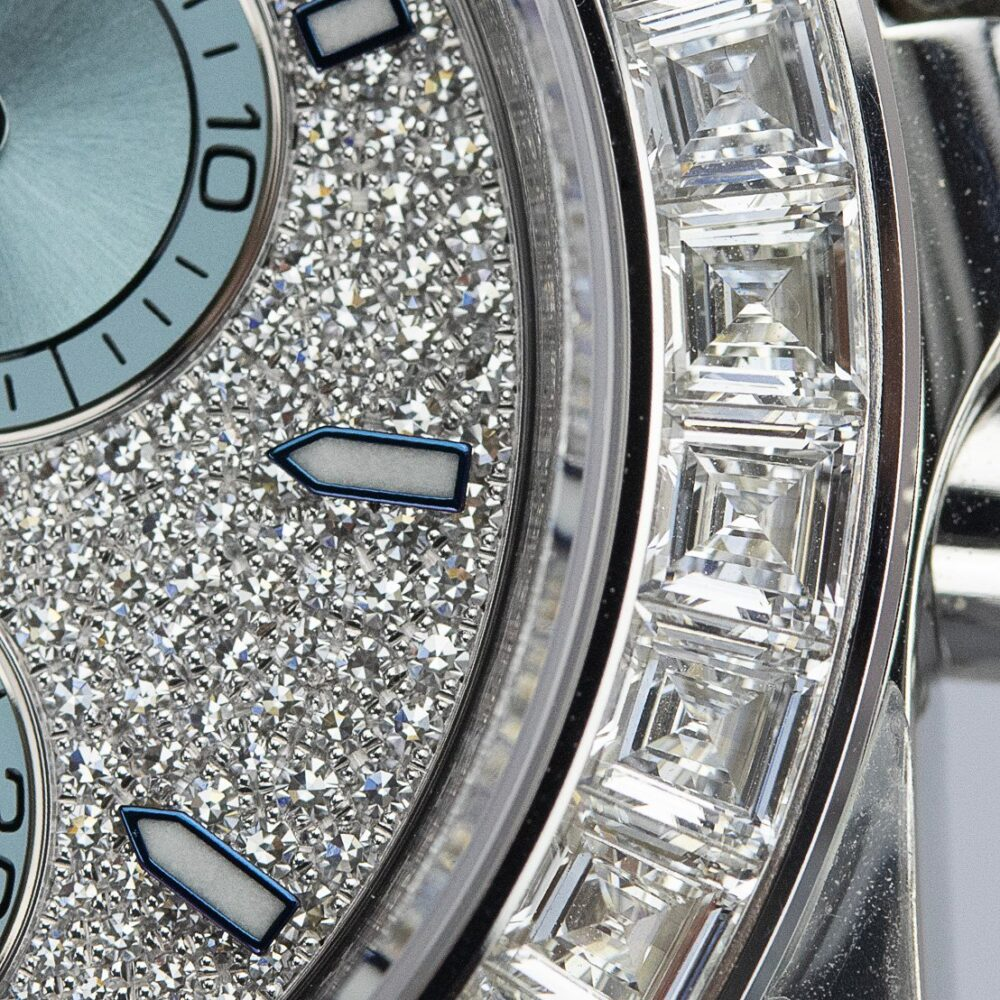 Rolex Oyster Perpetual Cosmograph Daytona Platinum Diamond Bezel Diamond Paved Dial
