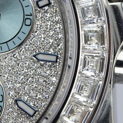Rolex Oyster Perpetual Cosmograph Daytona Platinum Diamond Bezel Diamond Paved Dial