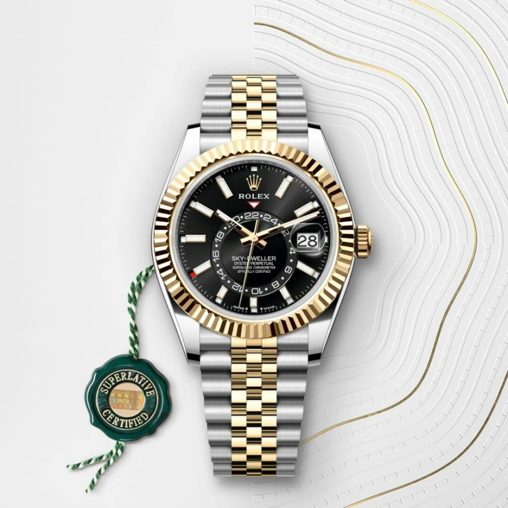 Rolex Sky-Dweller Oyster, 42 mm, Oystersteel and yellow gold