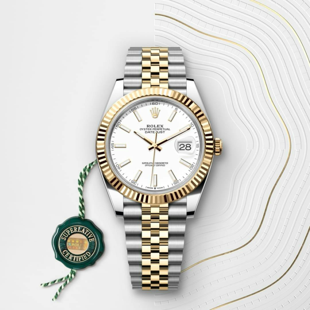 Rolex Datejust 41 Oyster, 41 mm, Oystersteel and yellow gold