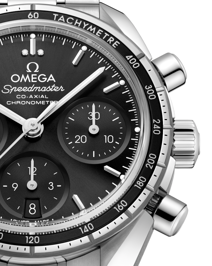 A- Speedmaster 38 38 mm, steel on steel