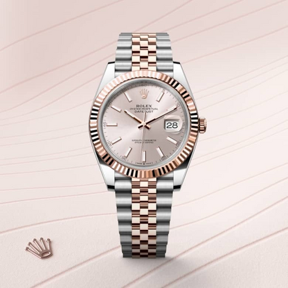 Rolex Datejust 41 Oyster, 41 mm, Oystersteel and Everose gold