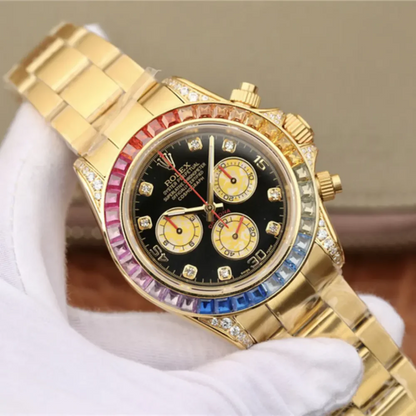 Rolex Cosmograph Daytona Rainbow Everose Gold Black Dial