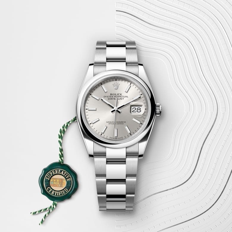 Rolex Datejust 36 Oyster, 36 mm, Oystersteel