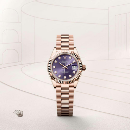 Rolex Lady-Datejust Oyster, 28 mm, Everose gold