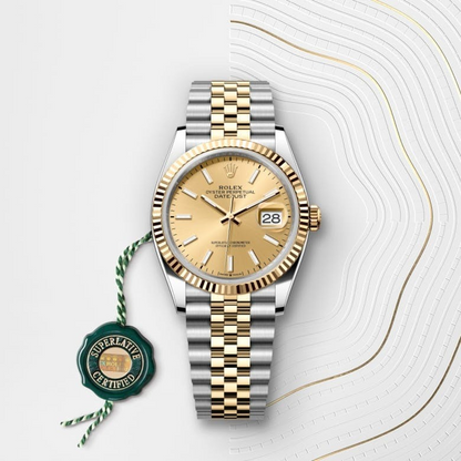 Rolex Datejust 36 Oyster, 36 mm, Oystersteel and yellow gold