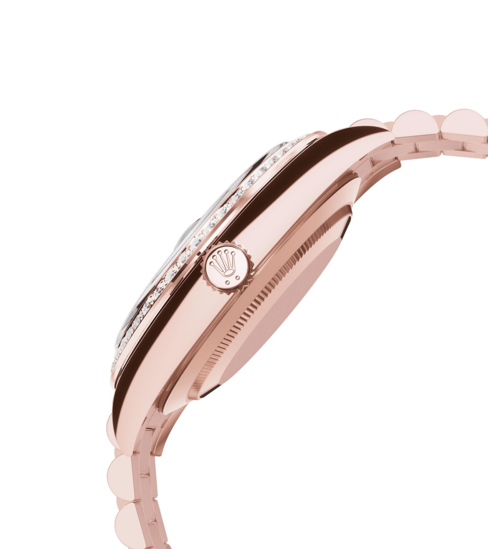 Rolex Day-Date Rose Gold Diamond Bezel Slate Ombre Dial (2025)