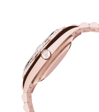 Rolex Day-Date Rose Gold Diamond Bezel Slate Ombre Dial (2025)