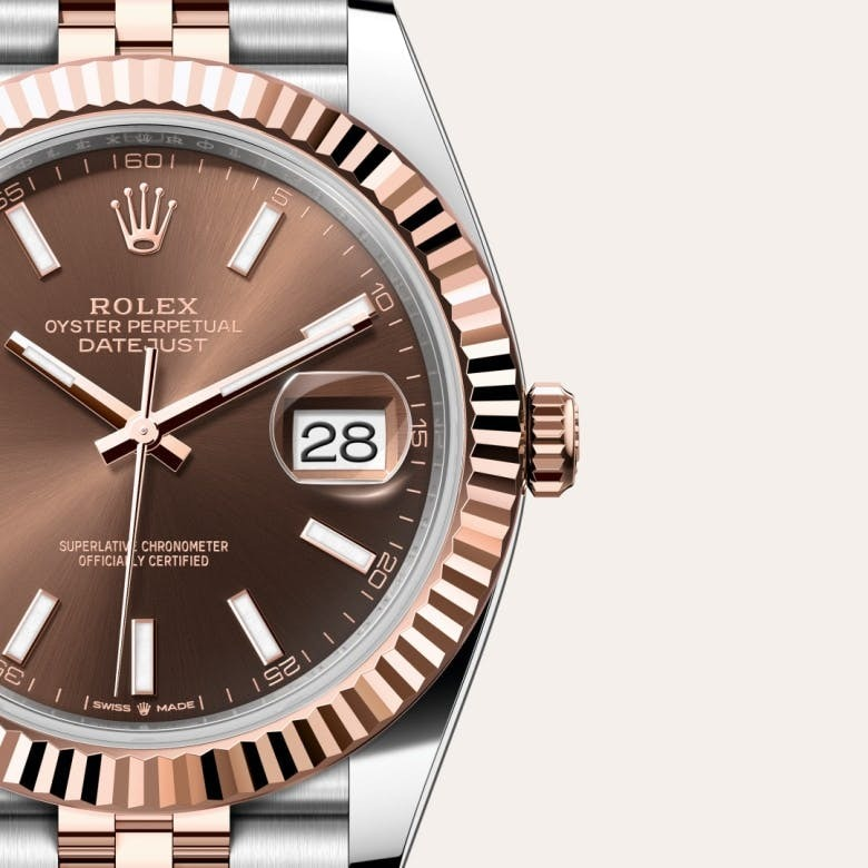 Rolex Datejust 41 Oyster, 41 mm, Oystersteel and Everose gold