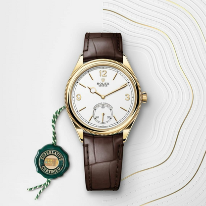 Rolex 1908 39 mm, 18 kt yellow gold, polished finish