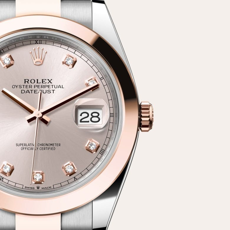 Rolex Datejust 41 Oyster, 41 mm, Oystersteel and Everose gold