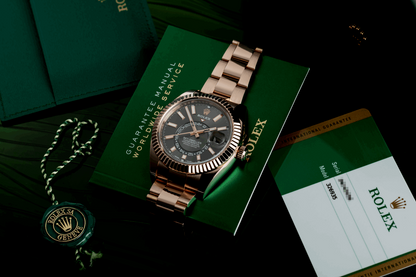 Rolex Sky – Dweller 42mm 18ct Everose Gold Chocolate Face