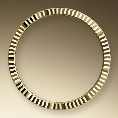 Rolex Day-Date Yellow Gold Pavé Dial Fluted Bezel