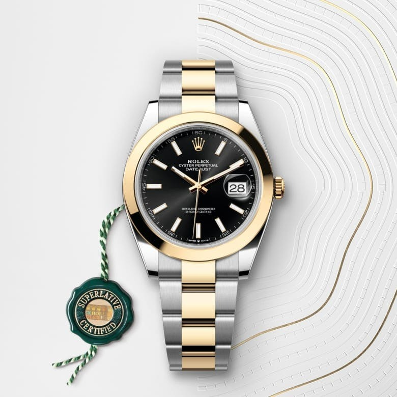 Rolex Datejust 41 Oyster, 41 mm, Oystersteel and yellow gold