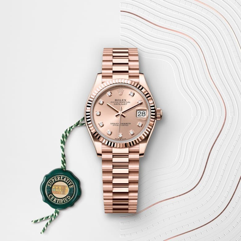 Rolex Datejust 31 Oyster, 31 mm, Everose gold