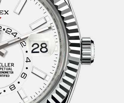 Rolex Sky-Dweller Stainless Steel, White Index Dial, 42 mm