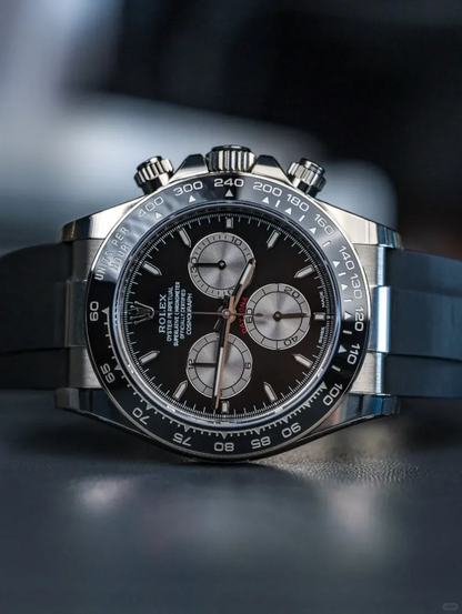Rolex Cosmograph Daytona White Gold Steel Grey Dial with Oysterflex Bracelet