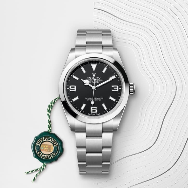 Rolex Explorer 40 Oyster, 40 mm, Oystersteel