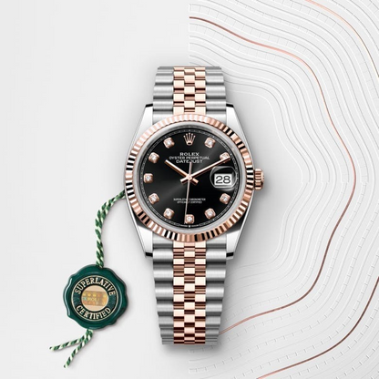 Rolex Datejust 36 Oyster, 36 mm, Oystersteel and Everose gold