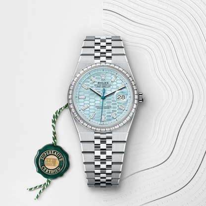 Rolex Land-Dweller 36 Oyster, 36 mm, platinum and diamonds