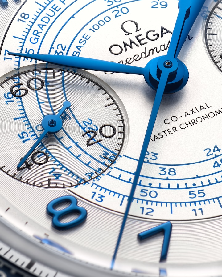 Speedmaster Chronoscope 43 mm, steel on steel