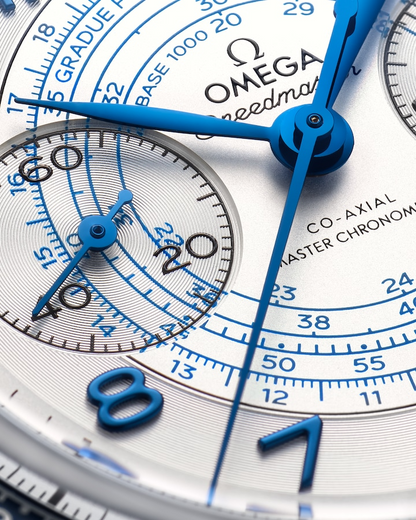 Speedmaster Chronoscope 43 mm, steel on steel