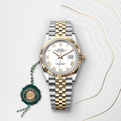 Rolex Datejust 36 Oyster, 36 mm, Oystersteel and yellow gold