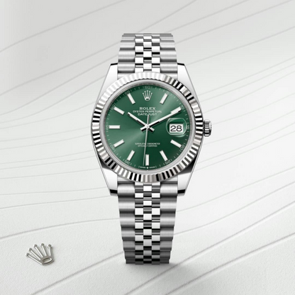 Rolex Datejust 41 Oyster, 41 mm, Oystersteel and white gold