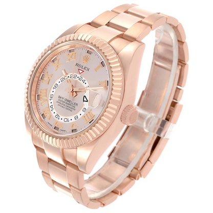 Rolex Sky-Dweller 18K Rose Gold Oyster