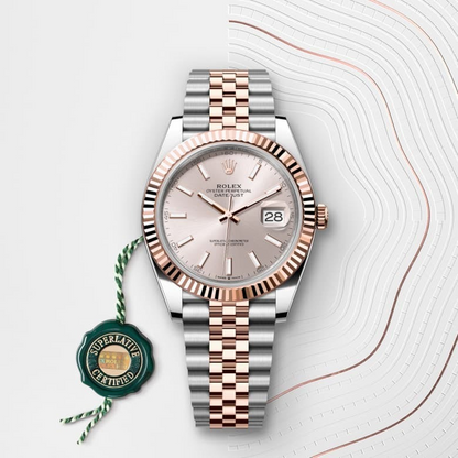Rolex Datejust 41 Oyster, 41 mm, Oystersteel and Everose gold