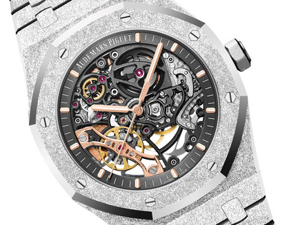 Royal Oak Frosted Gold Double Balance Wheel Openworked