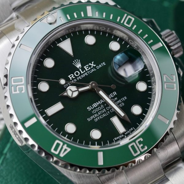 Rolex Submariner Stainless Steel “The Hulk” Green Dial Cerachrom Bezel