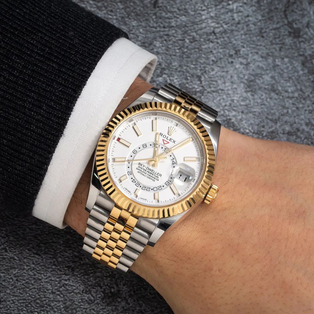 Rolex Sky-Dweller 42mm Oyster White Dial