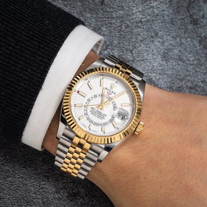Rolex Sky-Dweller 42mm Oyster White Dial