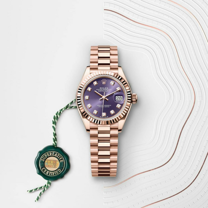 Rolex Lady-Datejust Oyster, 28 mm, Everose gold