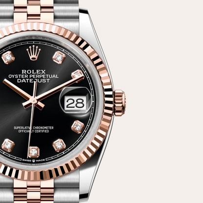 Rolex Datejust 36 Oyster, 36 mm, Oystersteel and Everose gold