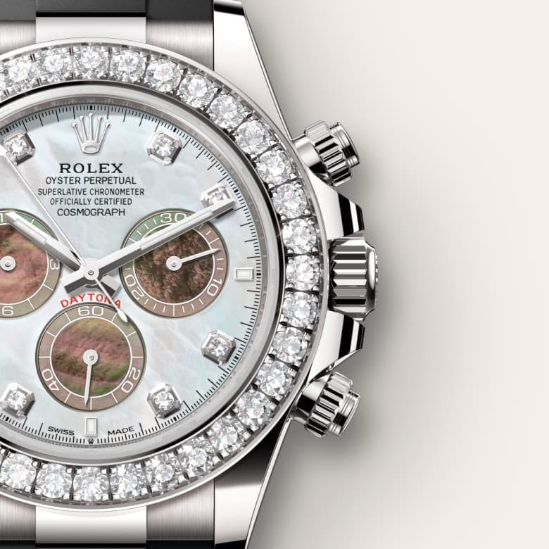 Rolex Cosmograph Daytona Oyster 40 mm white gold and diamonds
