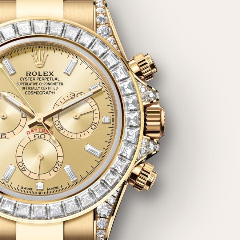 Rolex Cosmograph Daytona Oyster 40 mm yellow gold and diamonds