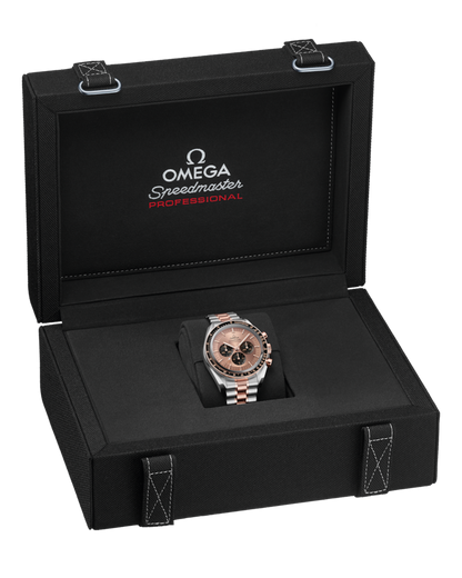 Speedmaster Moonwatch Professional 42 mm, steel ‑ Sedna™ gold on steel ‑ Sedna™ gold