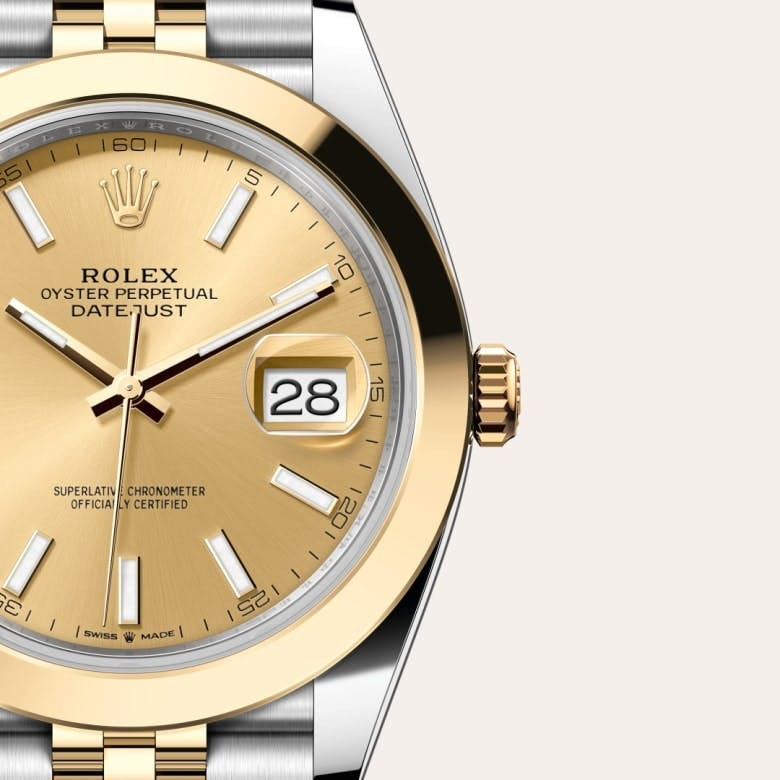 Rolex Datejust 41 Oyster, 41 mm, Oystersteel and yellow gold