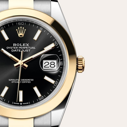 Rolex Datejust 41 Oyster, 41 mm, Oystersteel and yellow gold