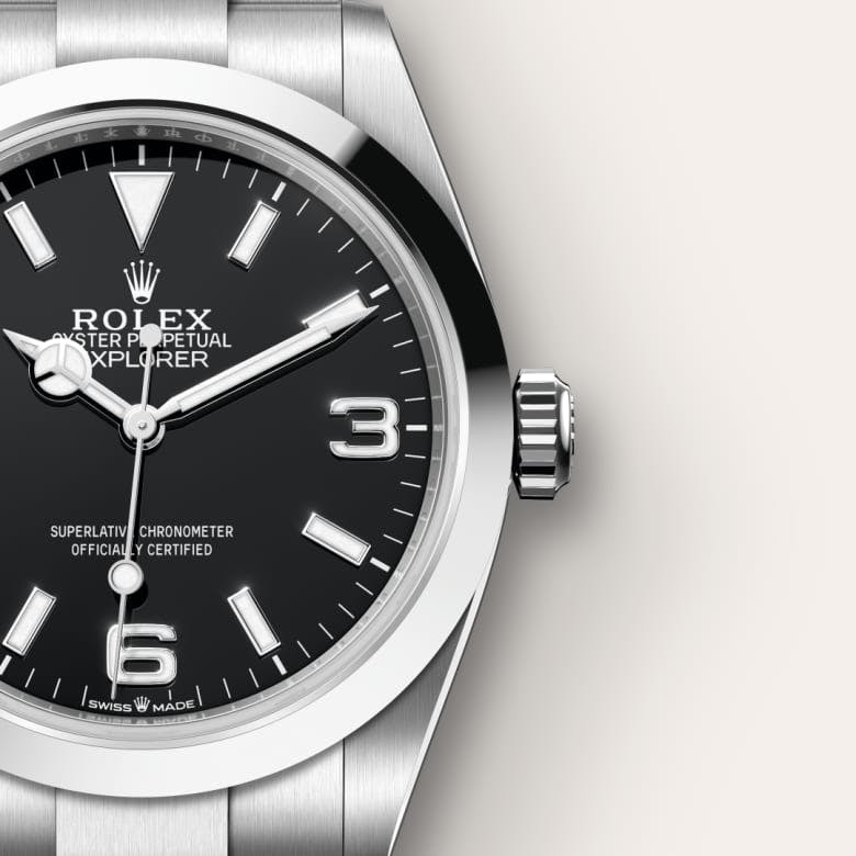 Rolex Explorer 40 Oyster, 40 mm, Oystersteel