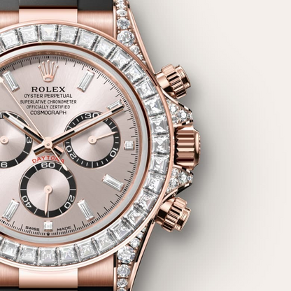 Rolex Cosmograph Daytona Oyster, 40 mm, Everose gold and diamonds