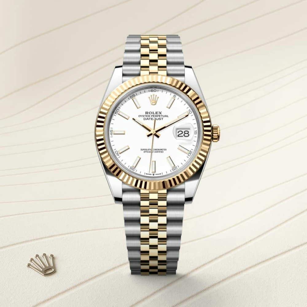 Rolex Datejust 41 Oyster, 41 mm, Oystersteel and yellow gold